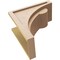 Ekena Millwork 9"W x 18"D x 18"H Classic Viola Rough Cedar Woodgrain TimberThane Corbel, Primed Tan CORUR09X18X18VIORCPR - alternate 5